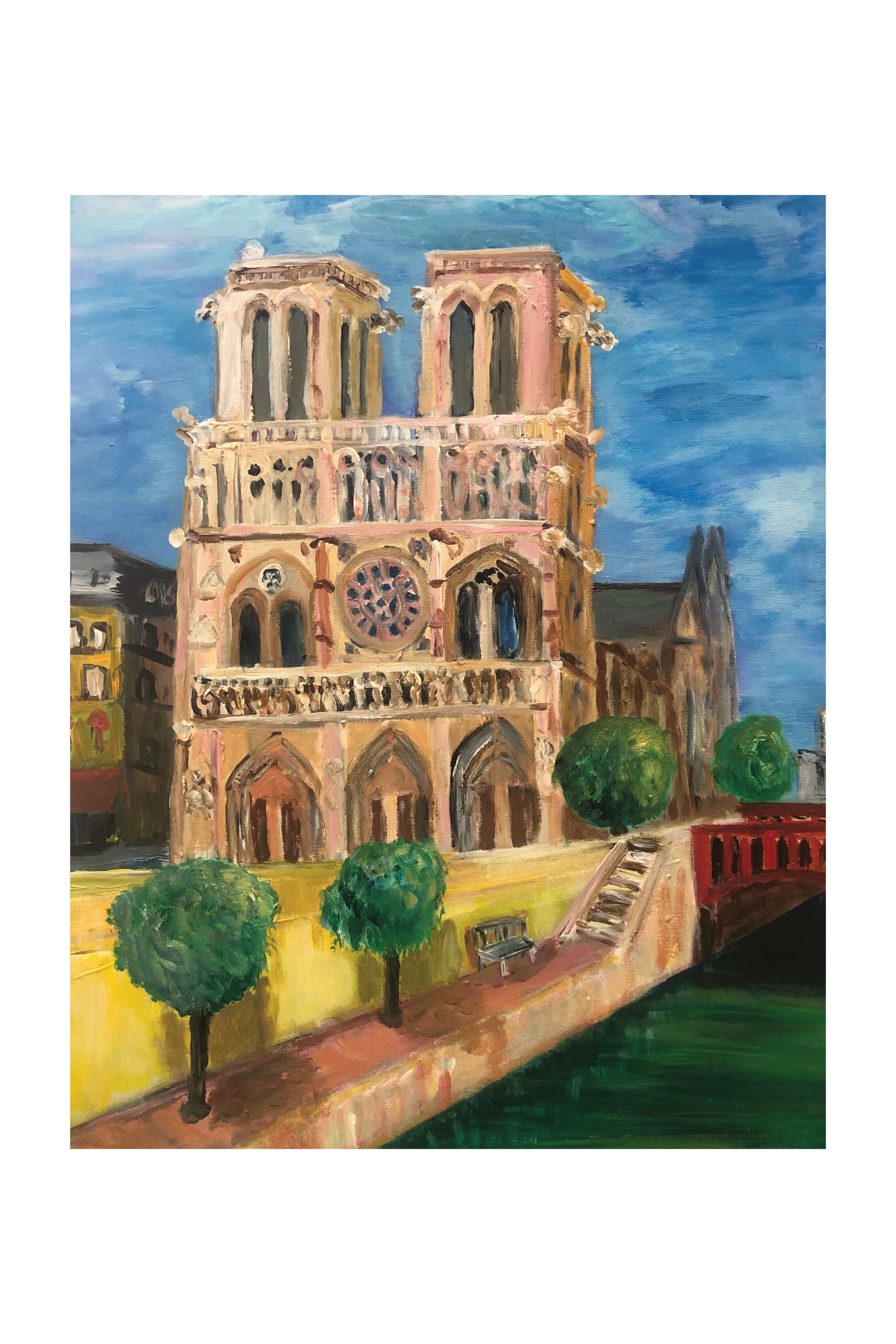 Notre-Dame de Paris, peinture de Véronique Françaix